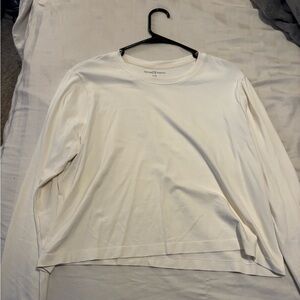 Women's Long Sleeve Cream Top